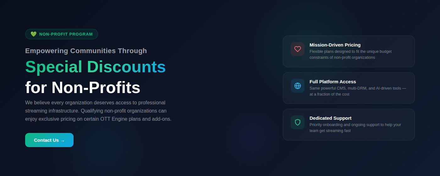 OTT Engine — For Content Publishers