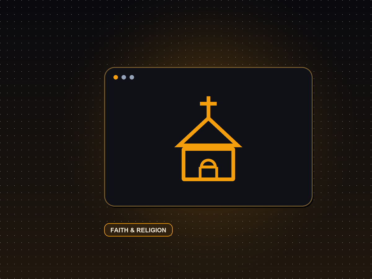 A church streaming app with live services on a TV