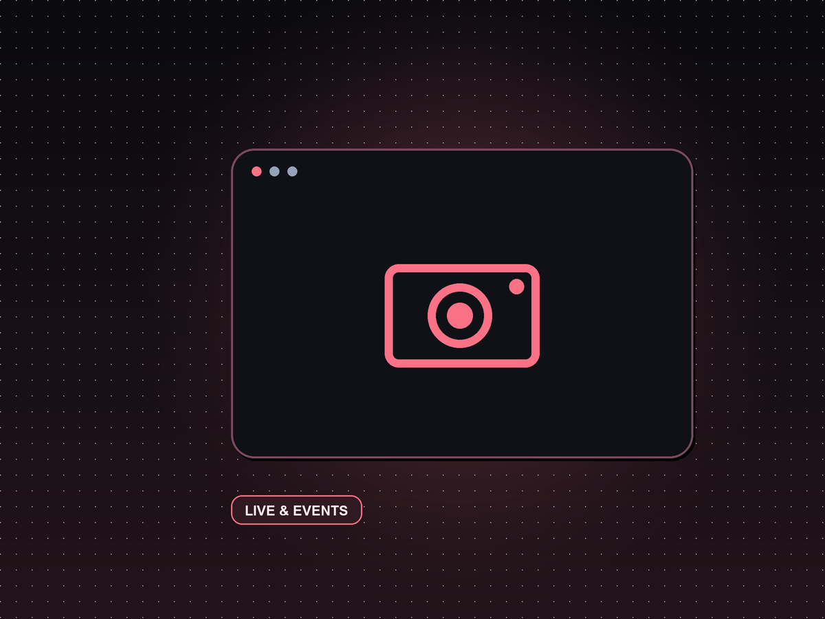 A live event streaming to multiple screens