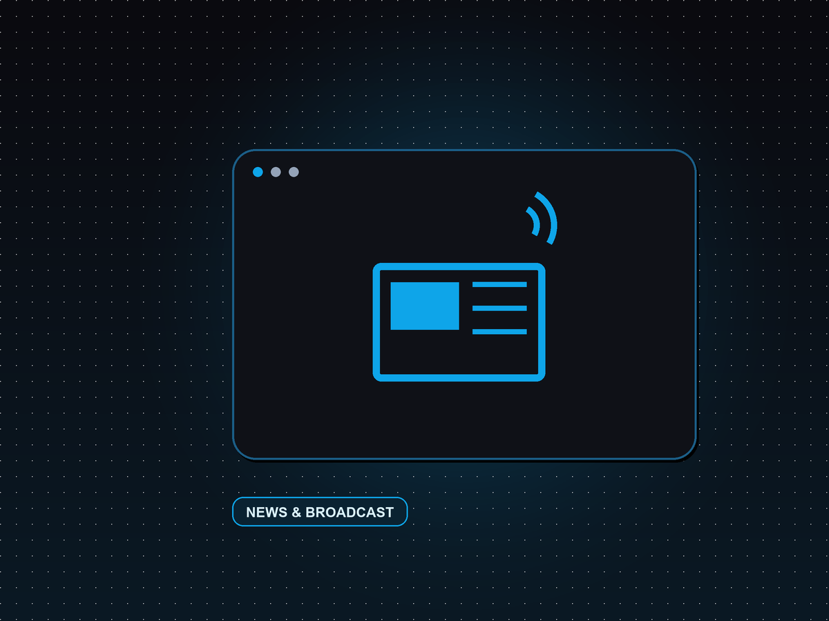 A 24/7 news channel streaming on a connected TV