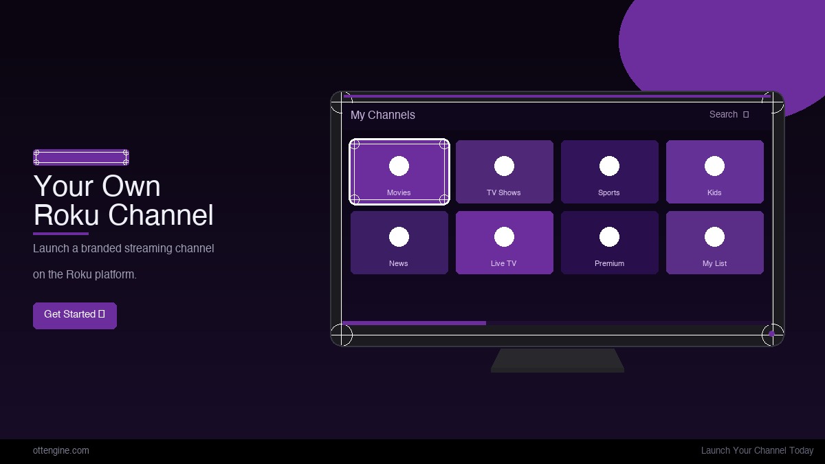 Roku channel launching on a connected TV